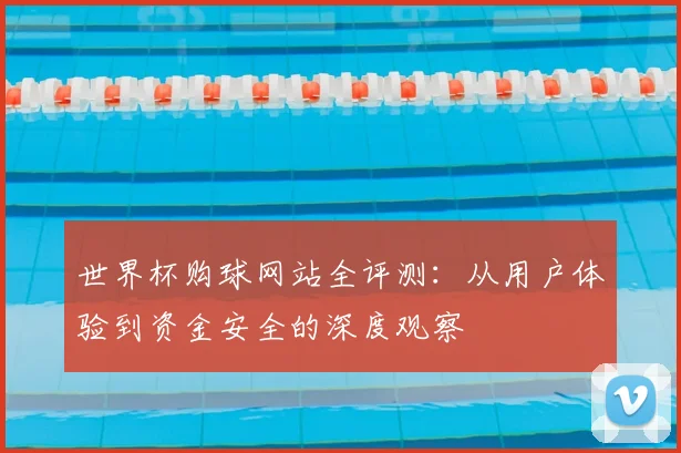 世界杯购球网站全评测：从用户体验到资金安全的深度观察